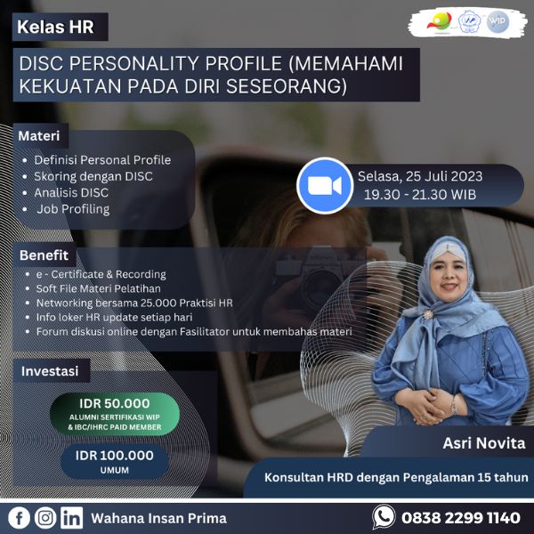DISC Personality Profile (Memahami Kekuatan Diri Pada Seseorang)