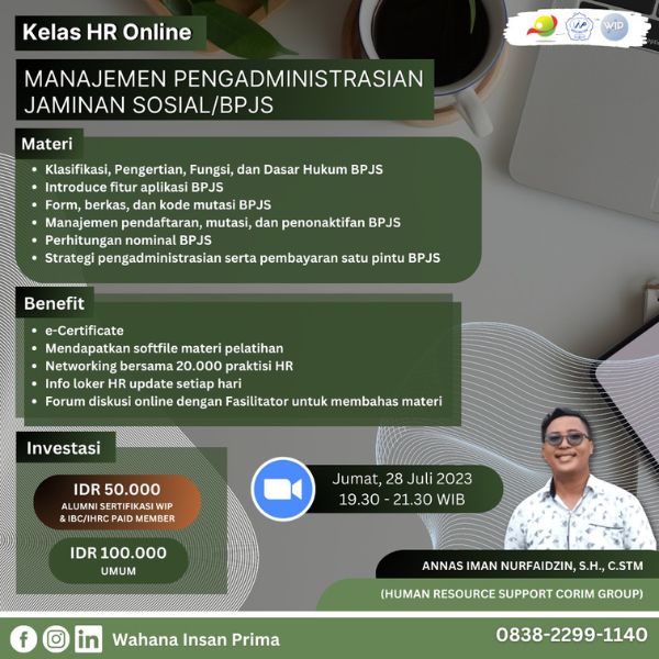 Manajemen Pengadministrasian Jaminan Sosial/BPJS