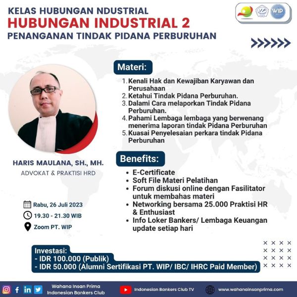 Penanganan Tindak Pidana Perburuhan